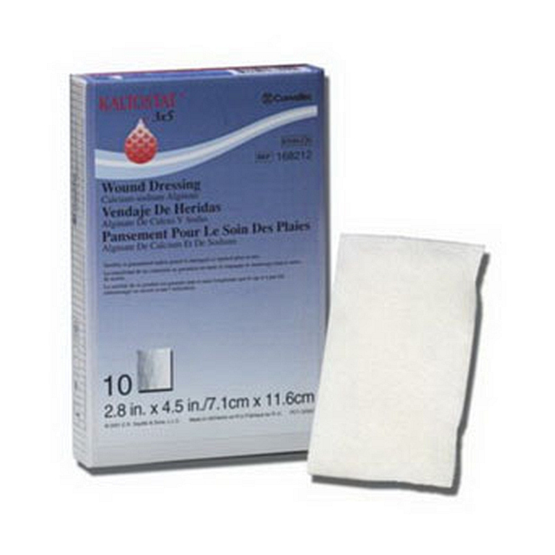 KALTOSTAT Calcium Sodium Alginate Dressing 2" L x 2" W Size Square Shape Latex Free