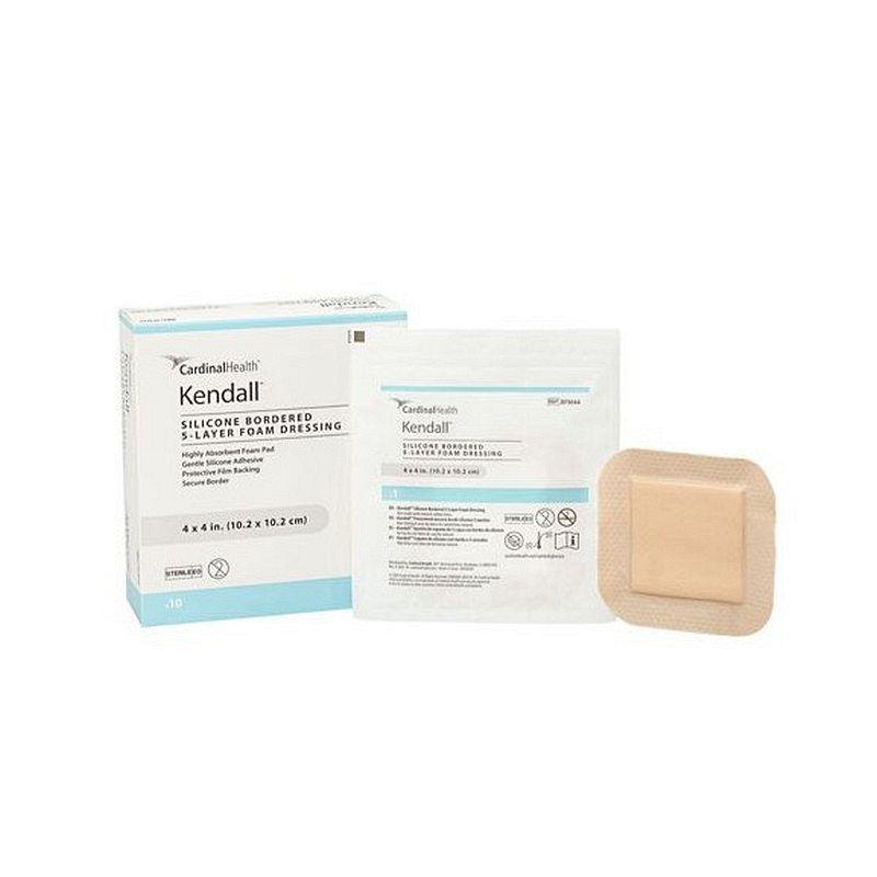 Cardinal Health Kendall Silicone Bordered 5-Layer Foam Dressing