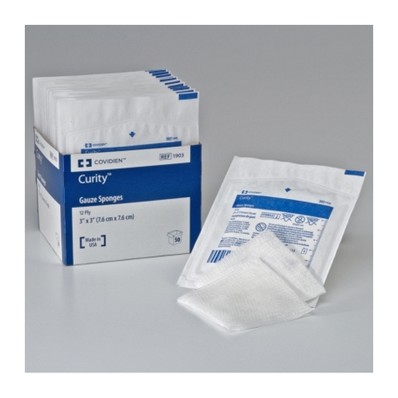 Curity Sterile Gauze Sponge 4" L x 4" W