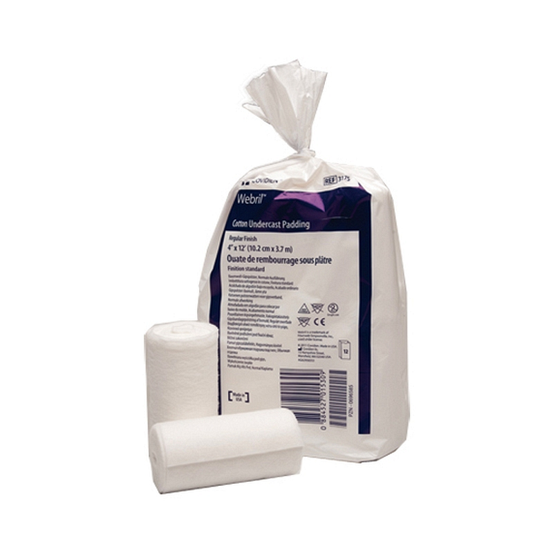 WEBRIL Undercast Padding 4" W x 4 yds. L