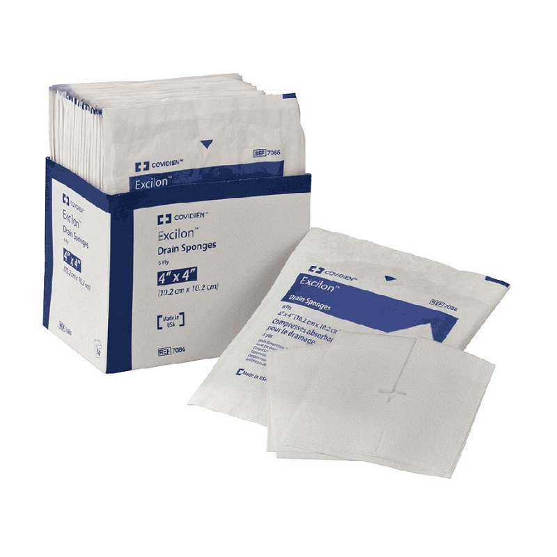 4" x 4" excilon drain sponges (2 per pack).