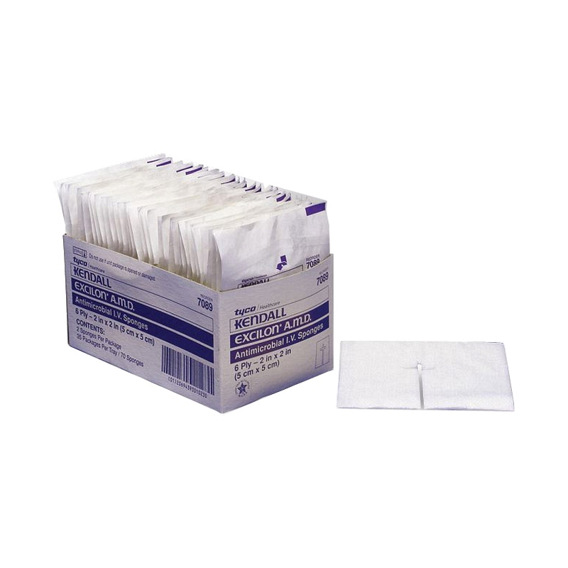Excilon AMD Antimicrobial I.V. Sponge 2" L x 2" W