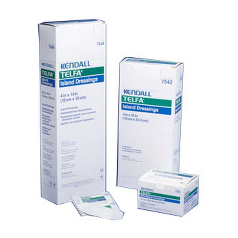 Telfa Adhesive Island Dressing 4" W x 14" L.