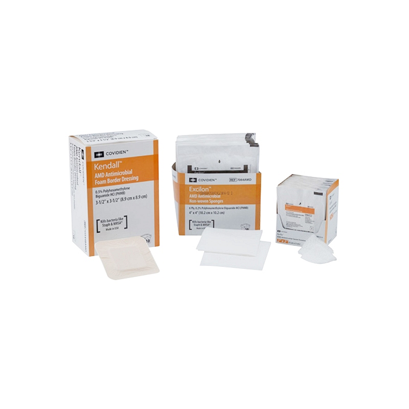 Telfa AMD Antimicrobial Island Dressing 4" L x 14" W Rectangle Shape Sterile Non-Adherent