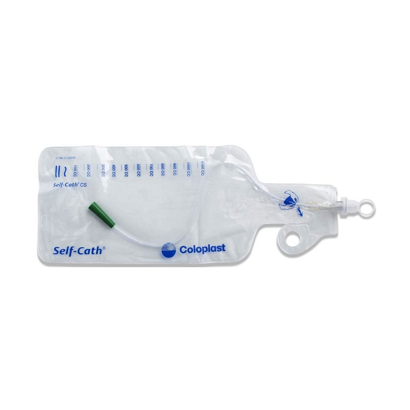 Self-Cath Closed System Intermittent Catheter with Collection Bag 14 French