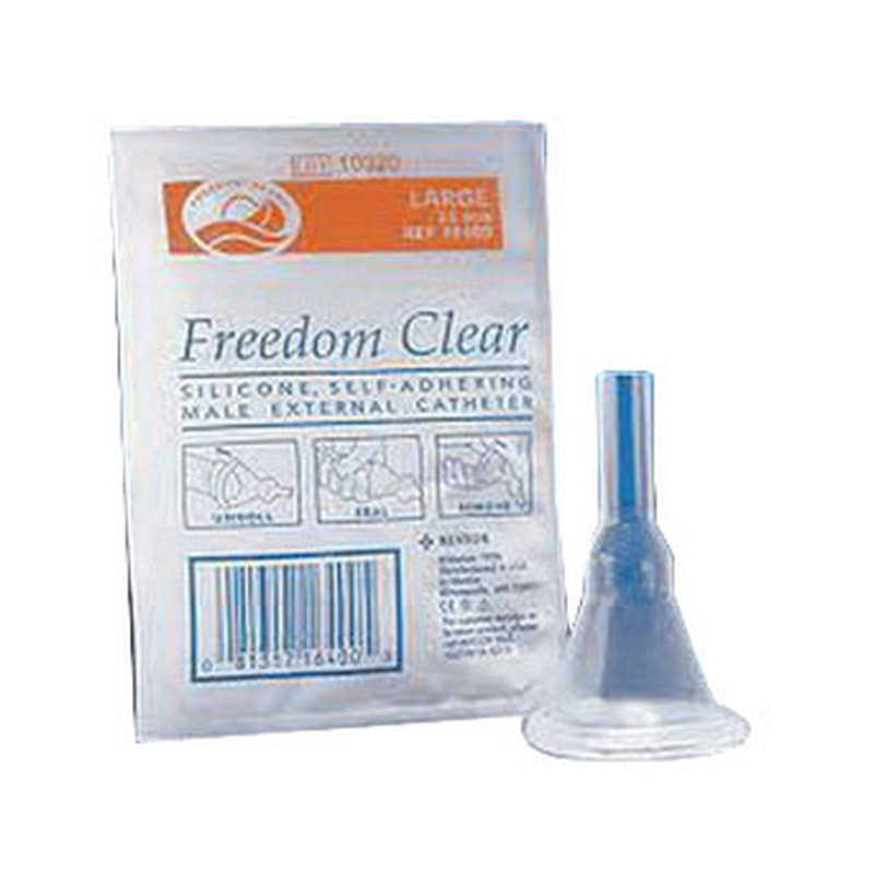 Freedom Clear Self-Adhering Male External Catheter 23-mm Diameter Small