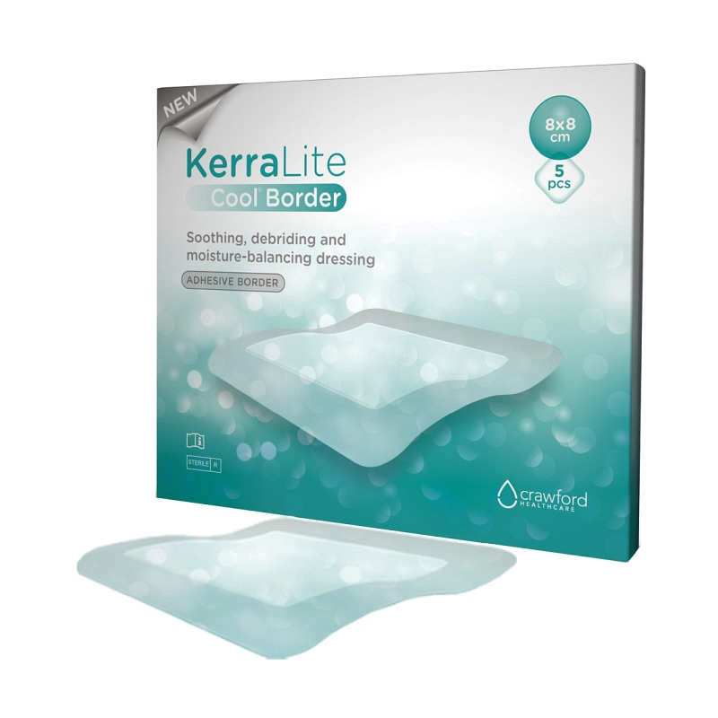 KerraLite Cool Border Hydrogel Sheet Cover Dressing Combination
