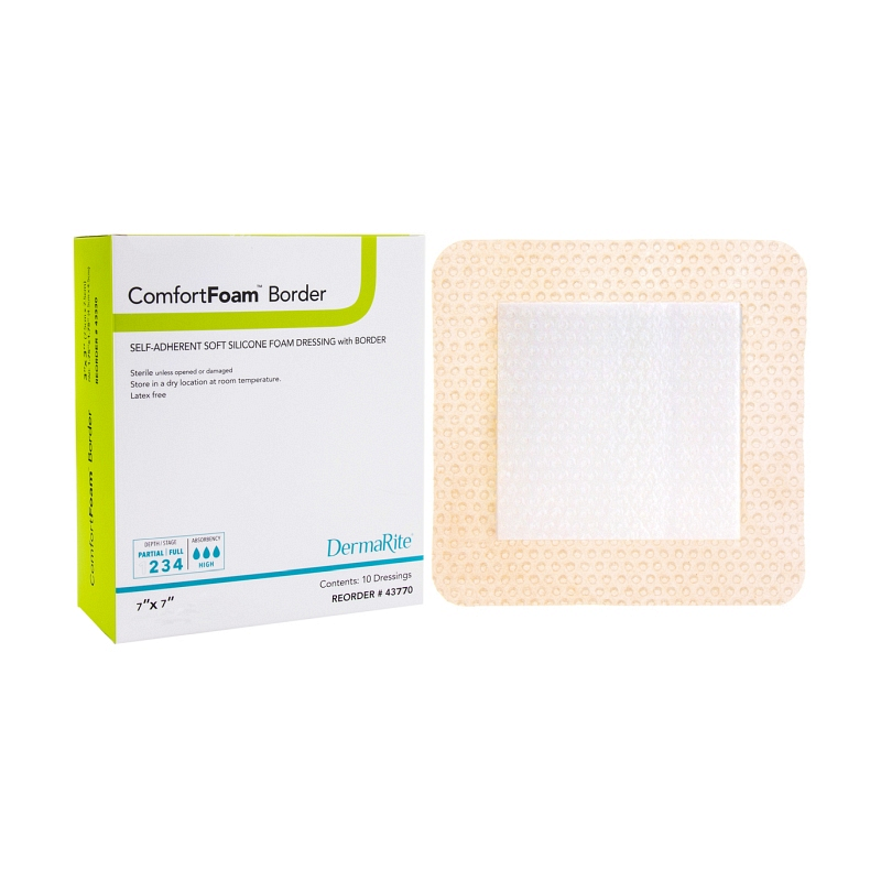 ComfortFoam Border Foam Wound Dressing with Soft Silicone Adhesive