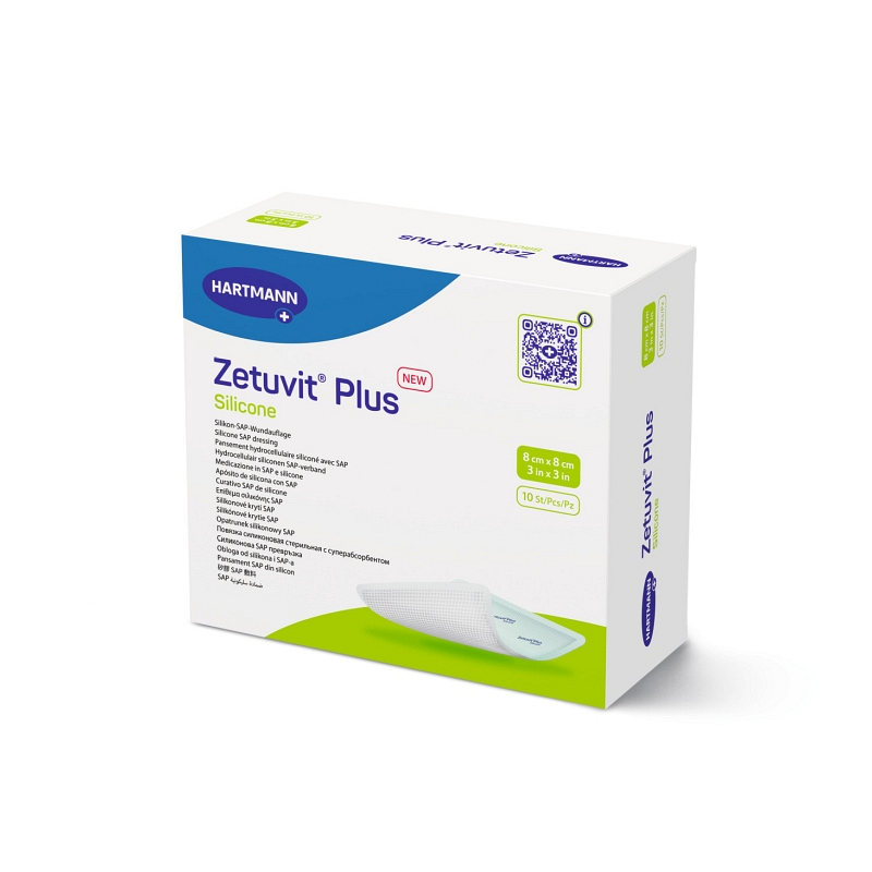 Zetuvit Plus Silicone Non-Border Superabsorbent Dressing