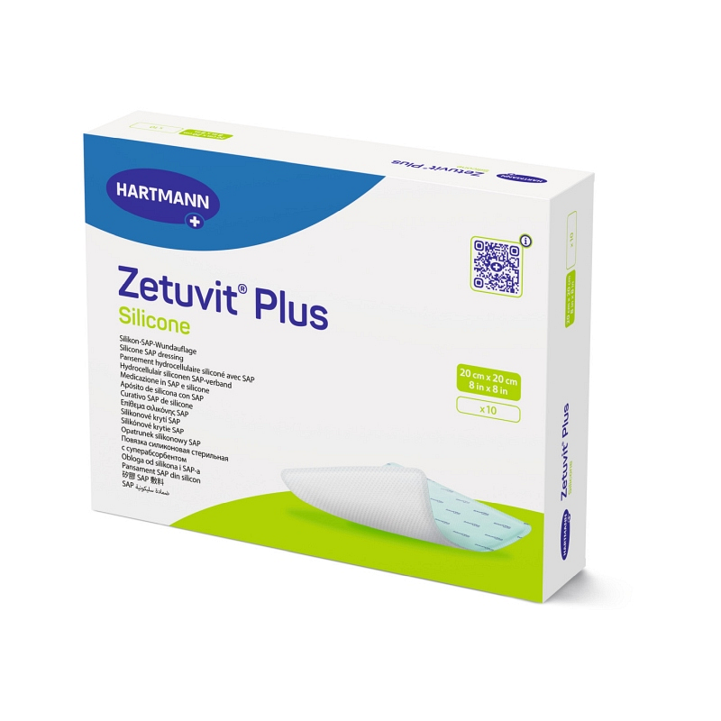 Zetuvit Plus Silicone Non-Border Superabsorbent Dressing