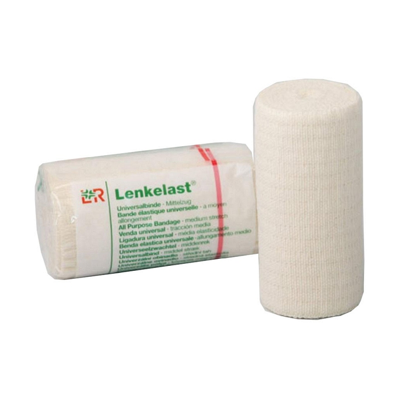 Lenkelast All Purpose Medium Stretch Bandage 3.2" x 5.5 yds Stretched.