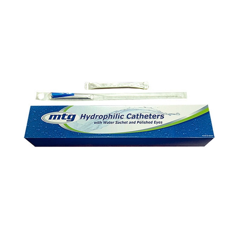 MTG Hydrophilic Straight Tip Male Intermittent Catheters are latex and DEHP-free and have a color coded
